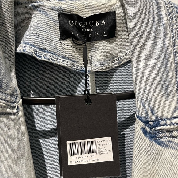 BRAND NEW - DECJUBA DENIM BLAZER - Picture 4 of 4